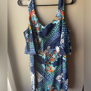 Maeve Anthropologie layered dress